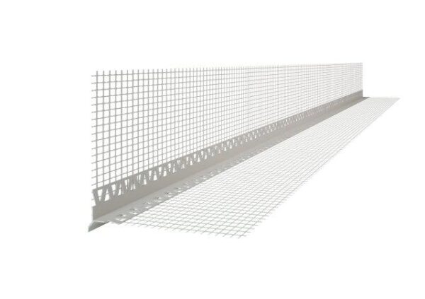 Okapni PVC profil s mrežicom 2,5m Euroline KOM