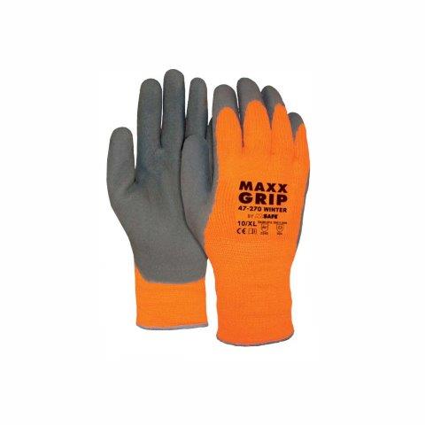 A-M Safe Rukavice zaštitne MAXXGrip Winter narančaste ve.10