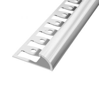 MIDAS Profil ALU zaobljeni kutni 10 mm boja-srebro2,5 m