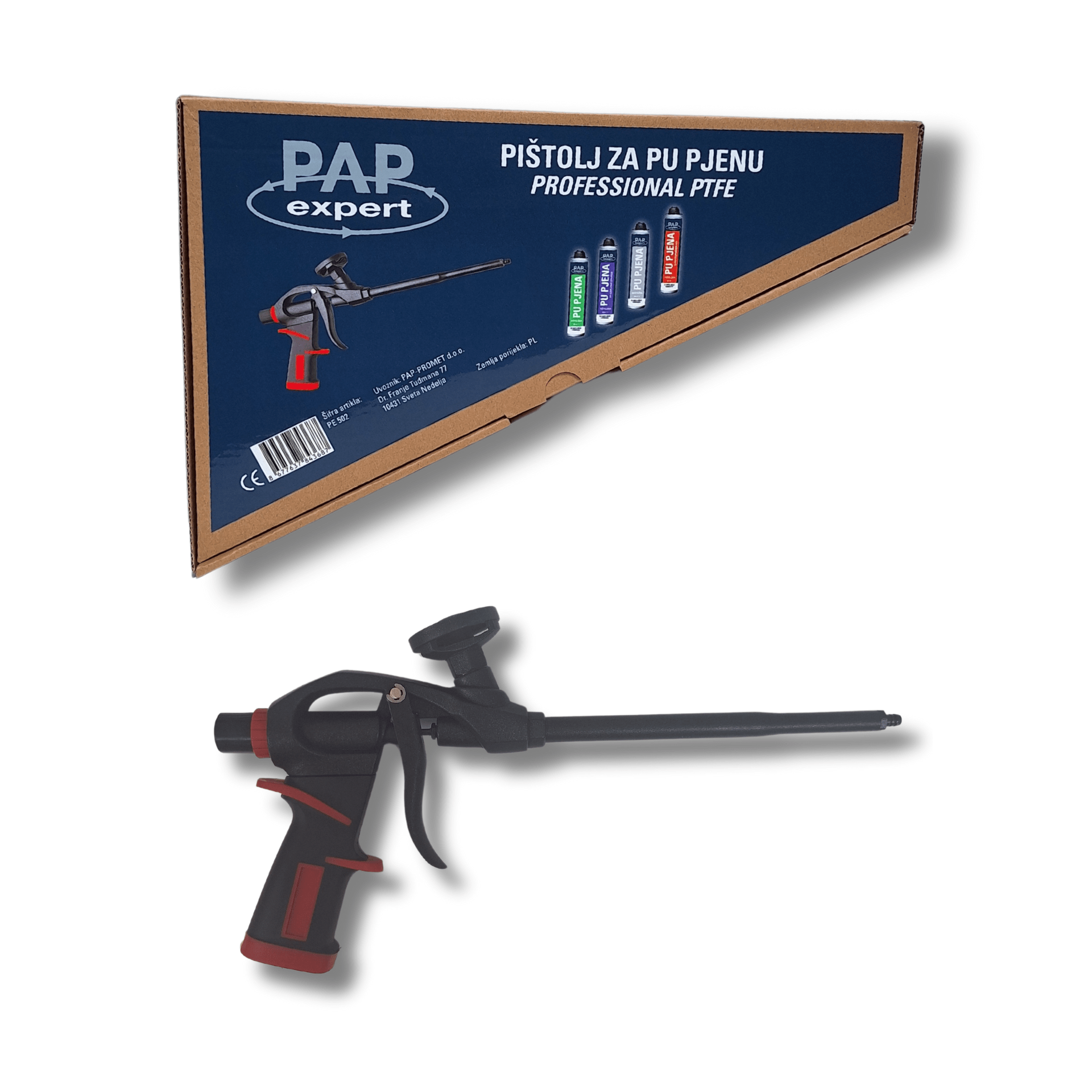 PAP EXPERT Pištolj za PU pjenu Professional PTFE