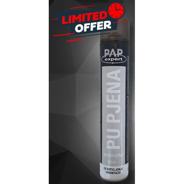 PAP EXPERT PU pjena - montažna 750ml
