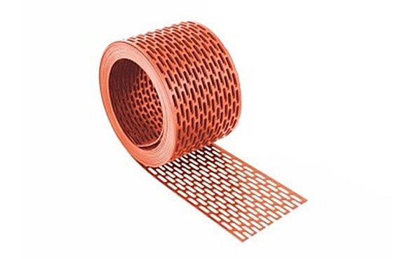 K-Rešetka okapnice PVC, UV stabilna 100mm - smeđa RAL=8017 (#20 kom)