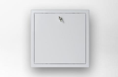 Revizioni otvor metalni bijeli 40x40 + ključić