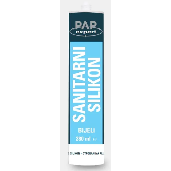 PAP EXPERT Sanitarni silikon - bijeli 280ml