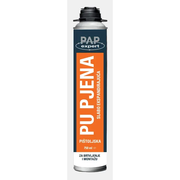 PAP EXPERT PU pjena slabo ekspandirajuća - pištoljska 750ml